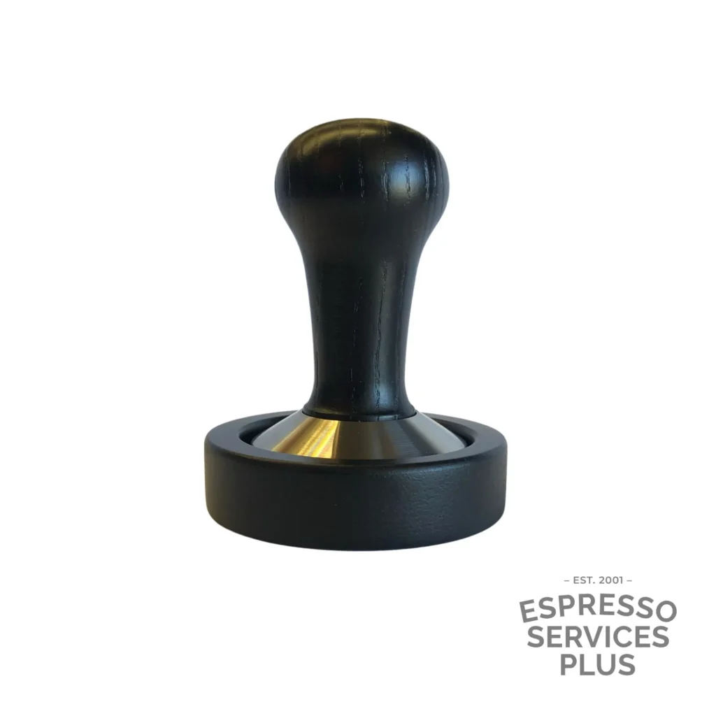 Coffee Tamper 58mm Black Wood with Holder - Epresso Services Plus